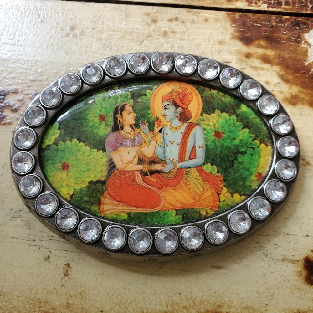 Sonya Picard Belt Buckle Ohm Symbol Accents
